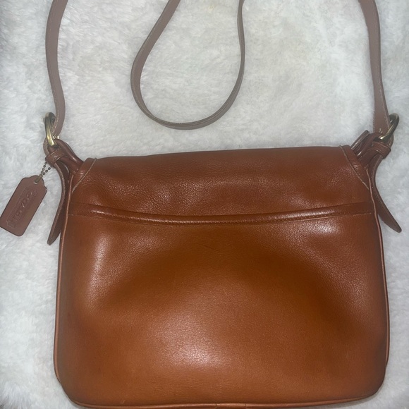 Vintage Coach brown leather fletcher flap bag 4150 - Picture 6 of 12